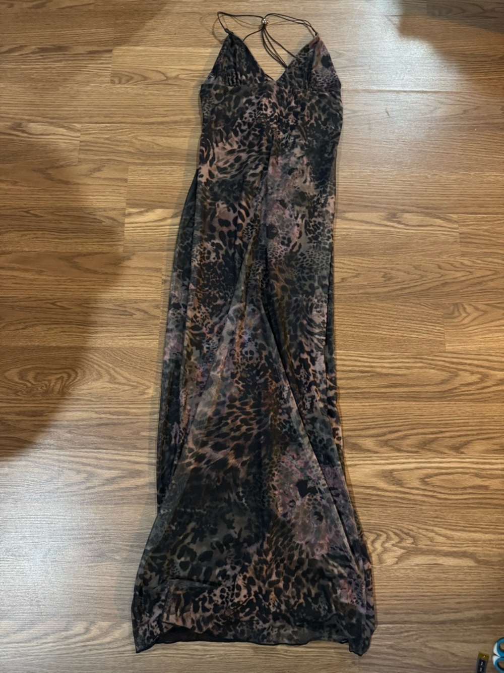 Leopard Print Strappy I AM GIA ELLERY Dress - Black & Brown